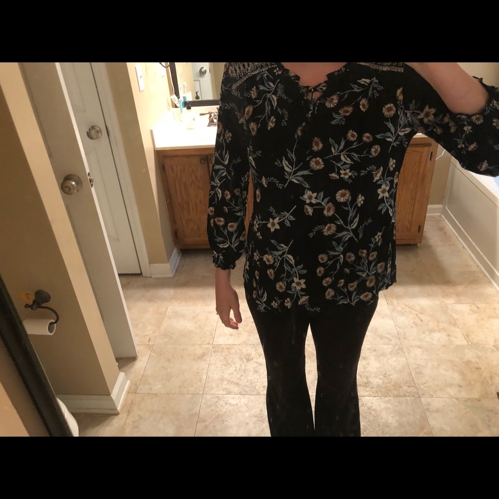 Style & Co Sheer Blouse